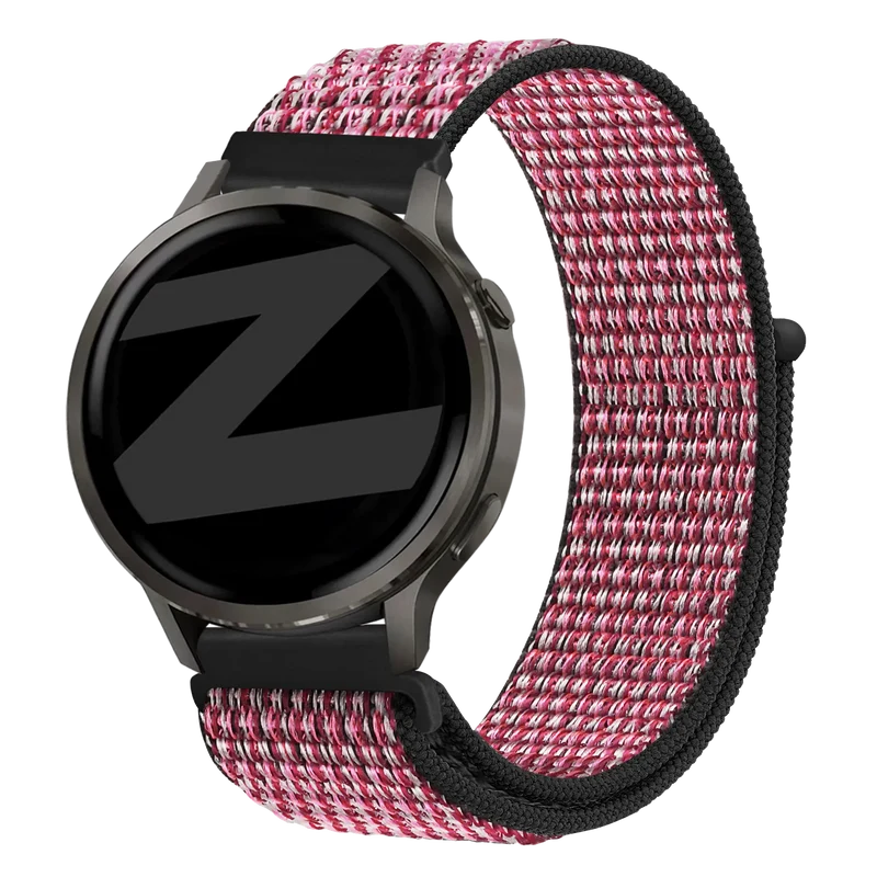 Bandz Garmin Forerunner 70 Nylon Loop Armband (Berry)