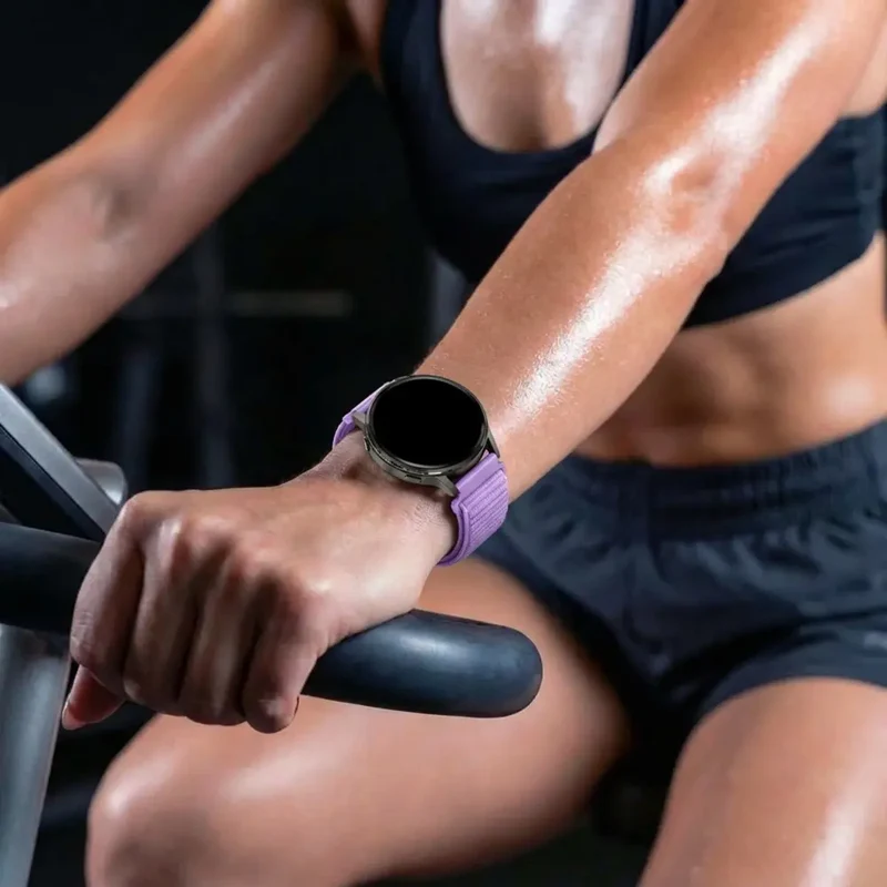 Bandz Garmin Forerunner 70 Nylonarmband 'Wave' (Hell Lila)