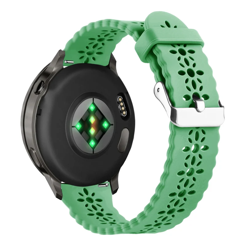 Bandz Garmin Forerunner 70 Silikonarmband 'Lace' (Hellgrün)
