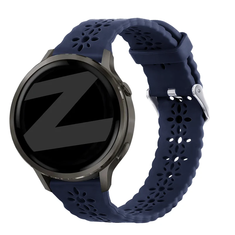 Bandz Garmin Forerunner 70 Silikonarmband 'Lace' (Dunkelblau)