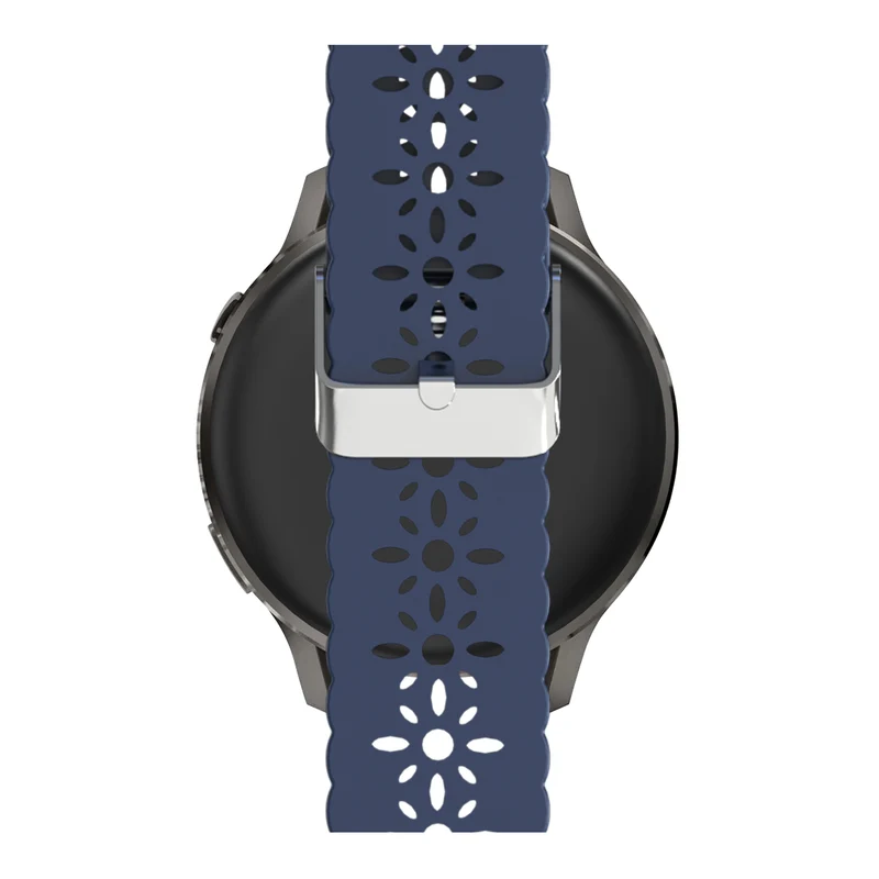 Bandz Garmin Forerunner 70 Silikonarmband 'Lace' (Dunkelblau)