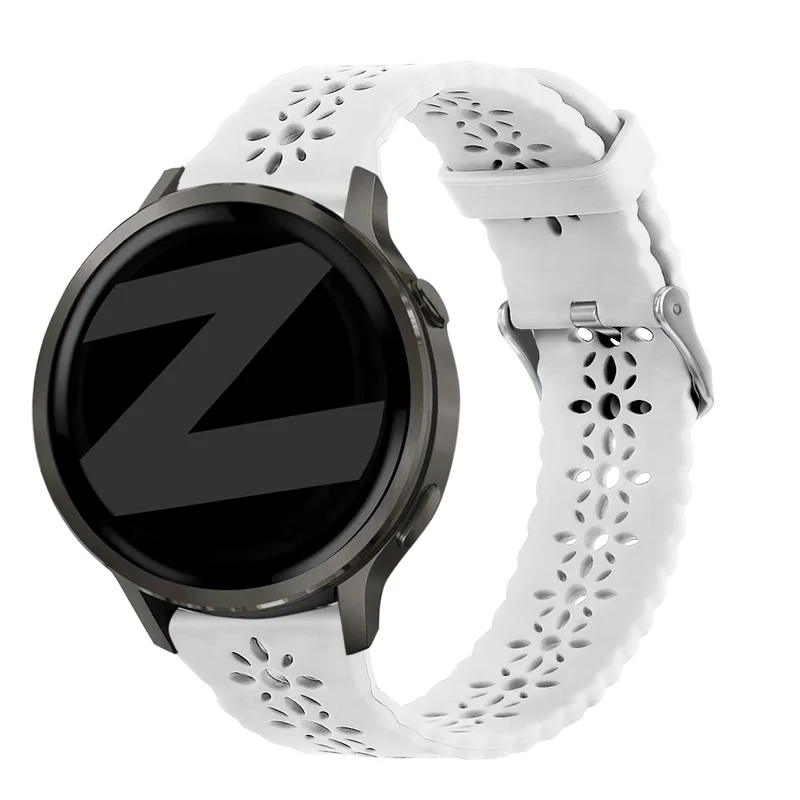 Bandz Garmin Forerunner 70 Silikonarmband 'Lace' (Weiß)