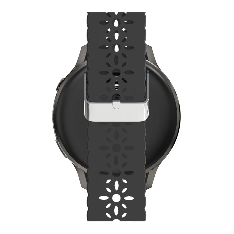 Bandz Garmin Forerunner 170 Silikonarmband 'Lace' (Schwarz)