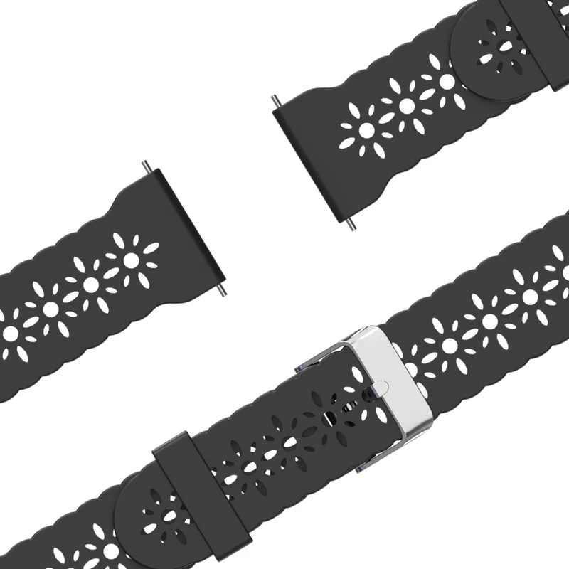 Bandz Garmin Forerunner 170 Silikonarmband 'Lace' (Schwarz)