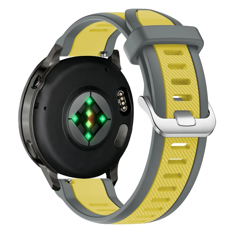 Bandz Garmin Forerunner 170 Dual Sportarmband mit Schnalle (Grau/Gelb)
