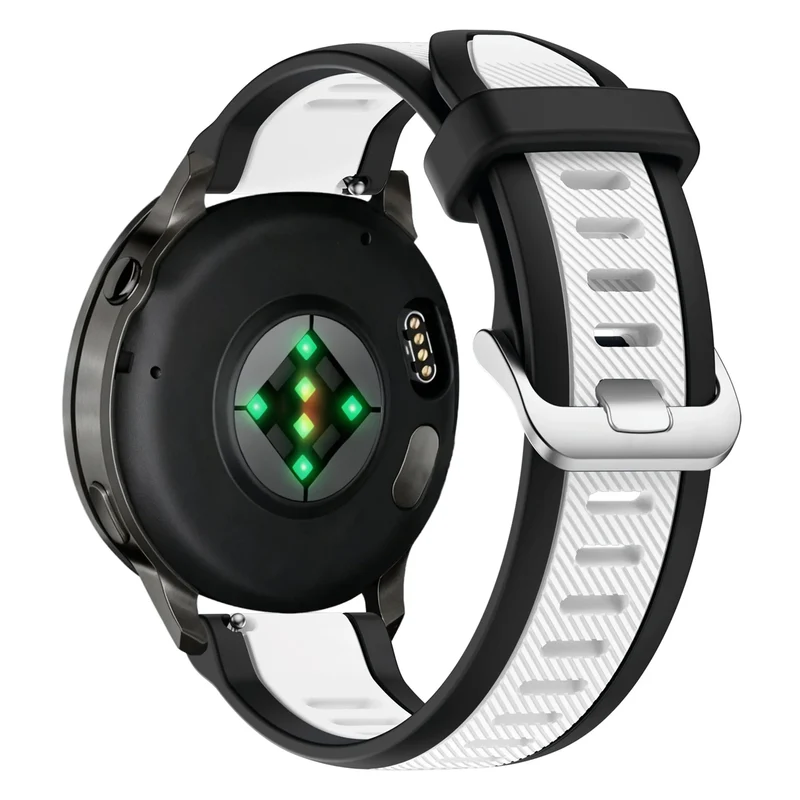 Bandz Garmin Forerunner 70 Dual Sportarmband mit Schnalle (Schwarz/Weiß)