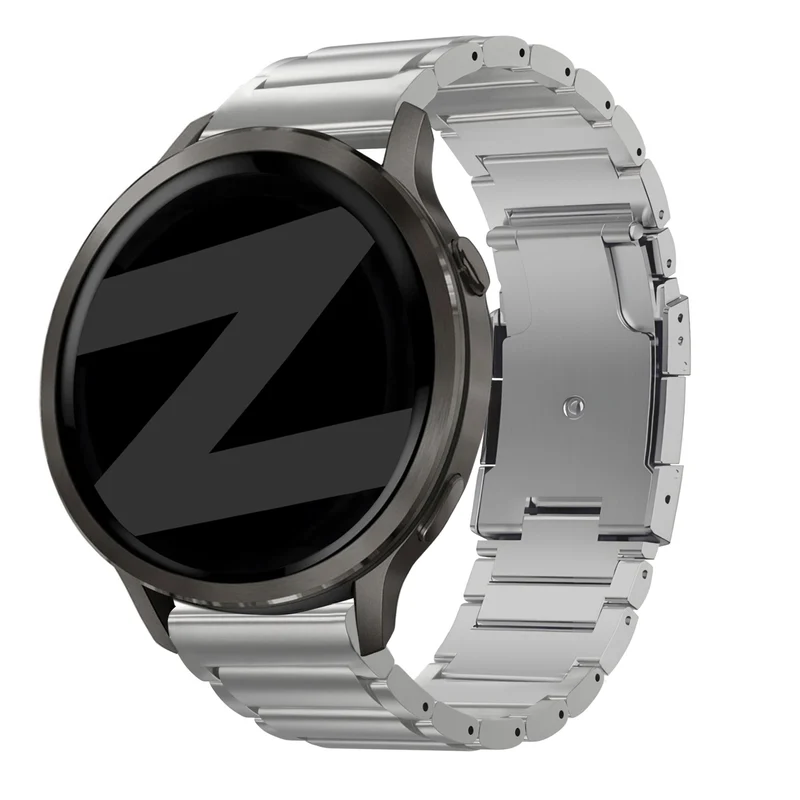 Bandz Garmin Forerunner 170 Titan-Gliederarmband (Silber)