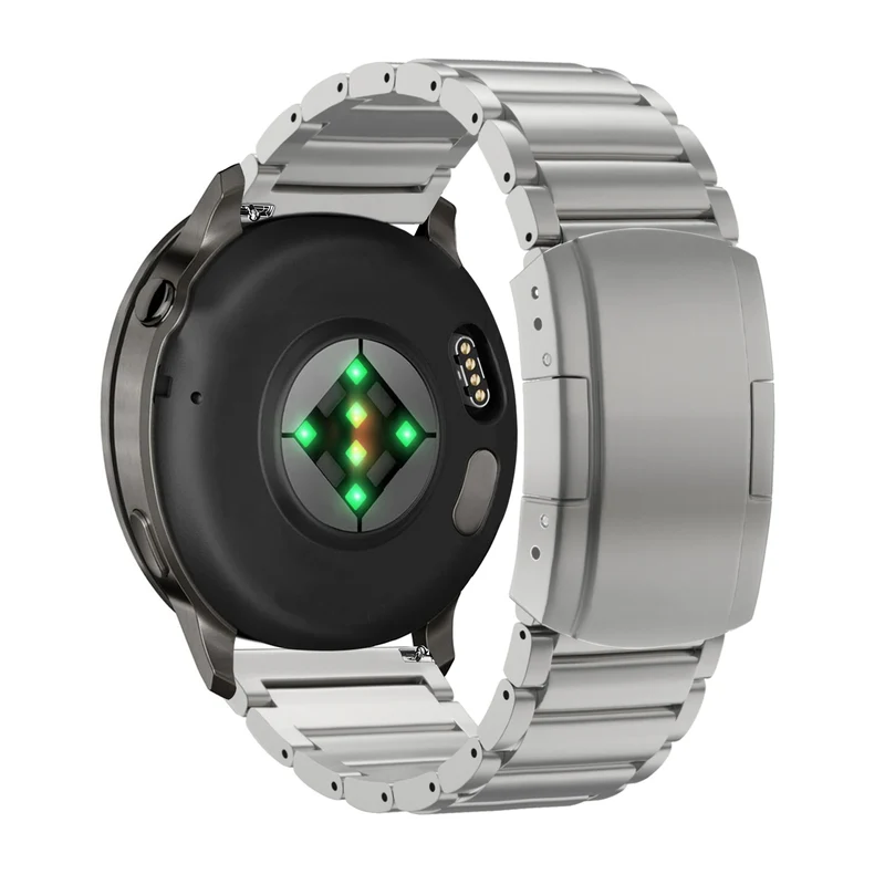 Bandz Garmin Forerunner 170 Titan-Gliederarmband (Silber)