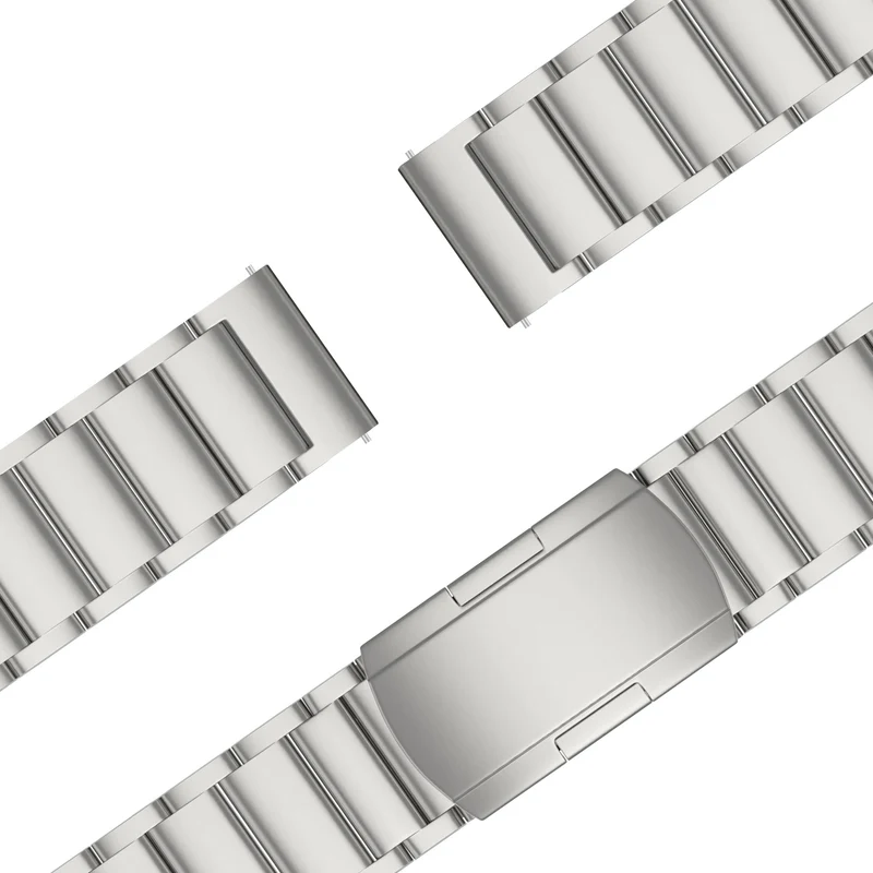 Bandz Garmin Forerunner 170 Titan-Gliederarmband (Silber)
