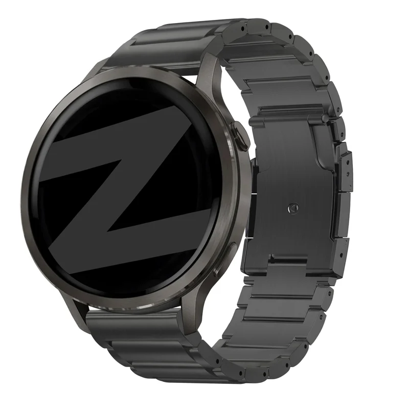 Bandz Garmin Forerunner 170 Titan-Gliederarmband (Schwarz)