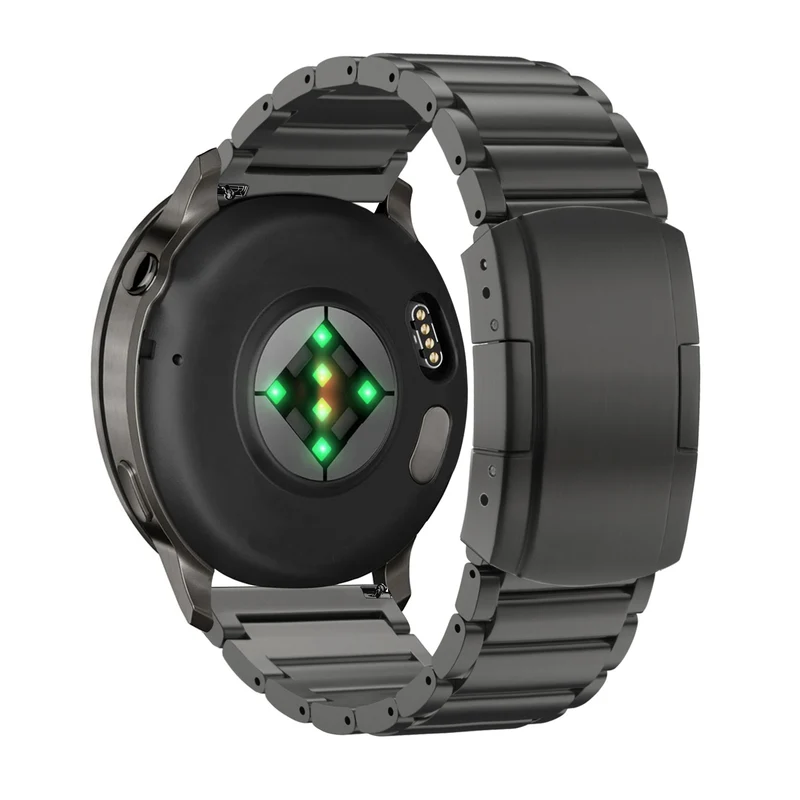 Bandz Garmin Forerunner 170 Titan-Gliederarmband (Schwarz)