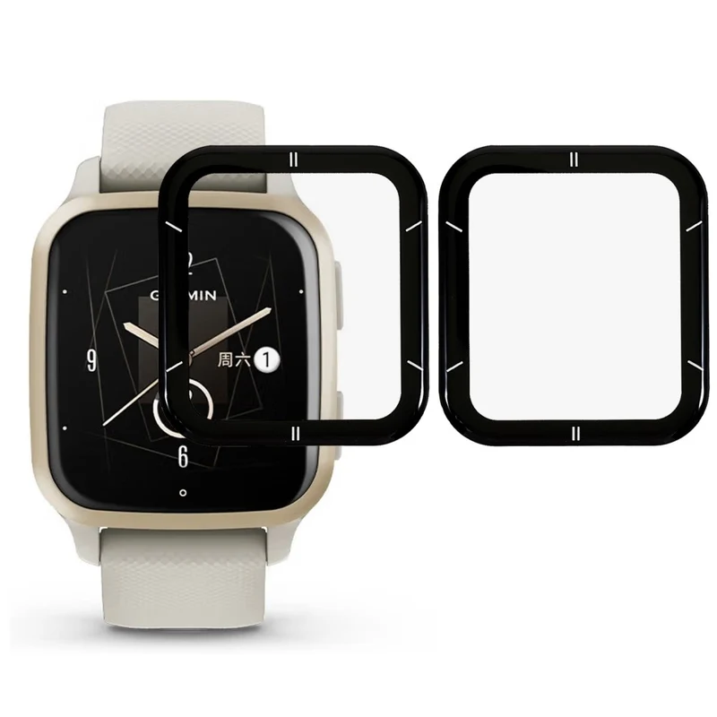 2stück Garmin Venu Sq 2 Plastik HD Displayschutz