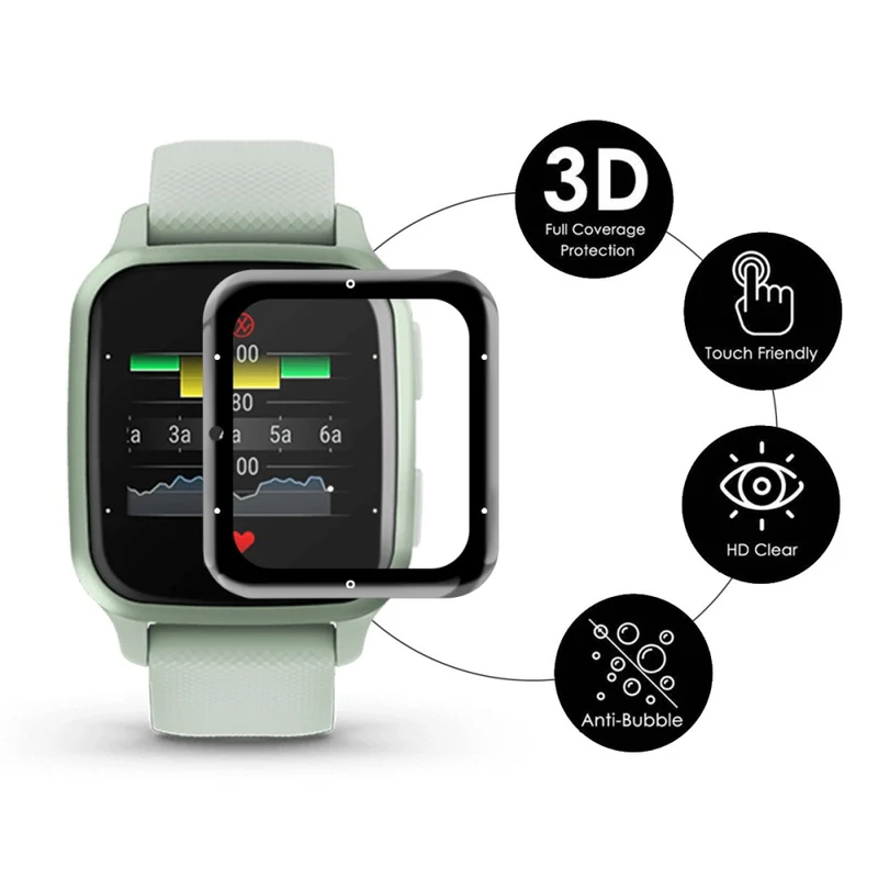 Garmin Venu Sq 2 Plastik HD Displayschutz