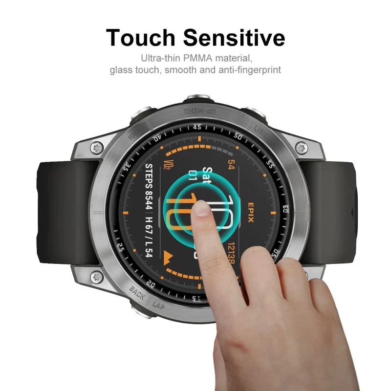 Garmin Epix 1 Plastik 3D Gekrümmt Displayschutz