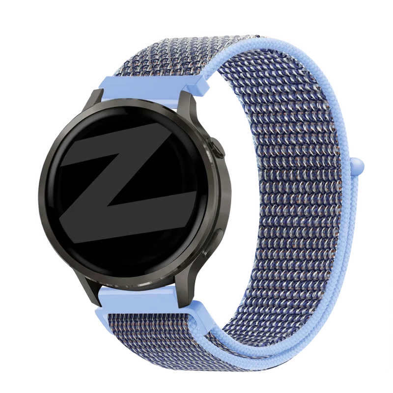 Bandz Garmin Forerunner 170 Nylon Loop Armband (Azurblau)
