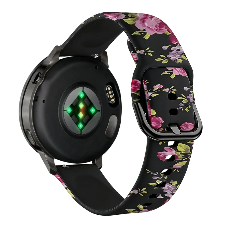 Bandz Garmin Forerunner 170 Silikonarmband (Pink Flower)