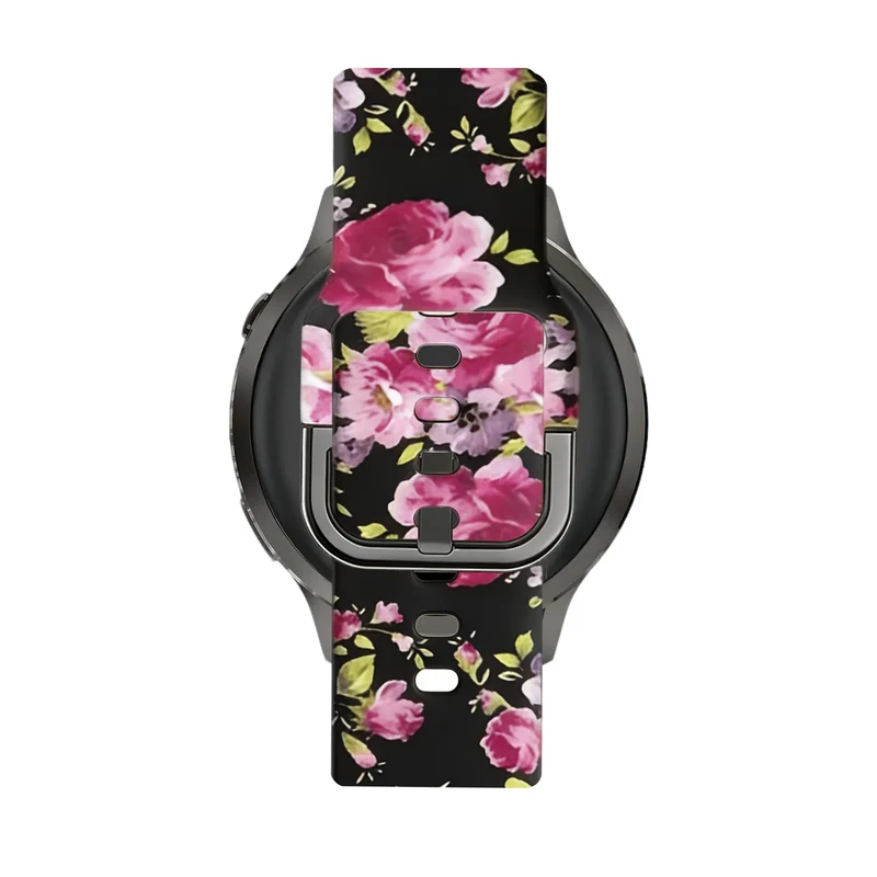 Bandz Garmin Forerunner 170 Silikonarmband (Pink Flower)