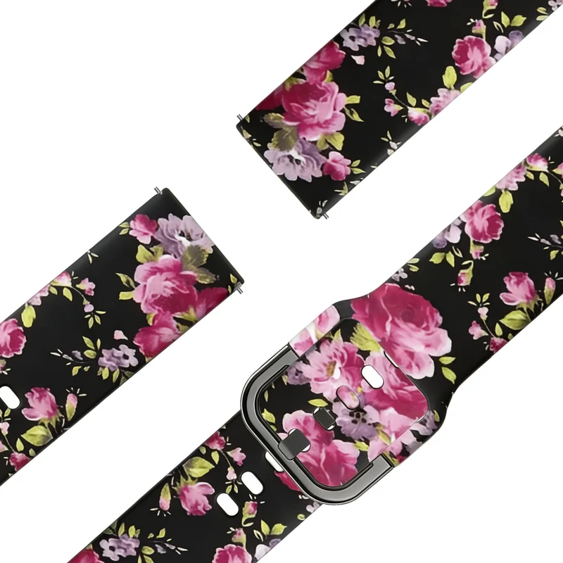 Bandz Garmin Forerunner 170 Silikonarmband (Pink Flower)