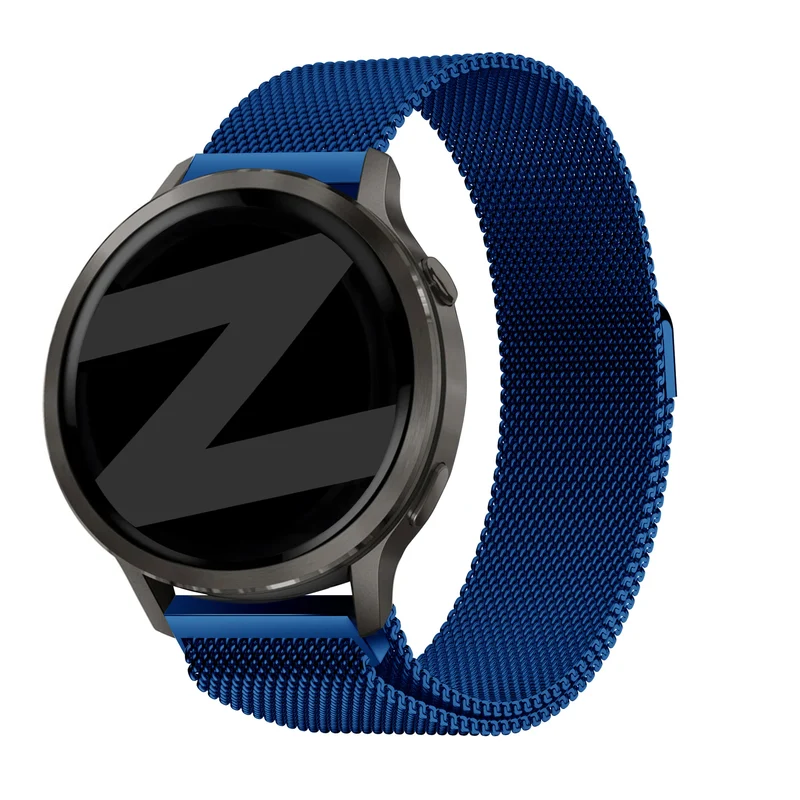 Bandz Garmin Forerunner 170 Milanese Loop Armband (Blau)