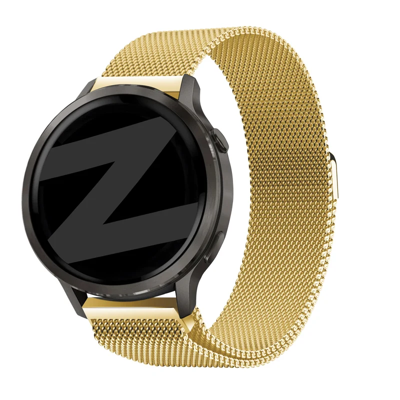 Bandz Garmin Forerunner 170 Milanese Loop Armband (Gold)