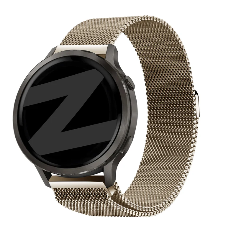 Bandz Garmin Forerunner 170 Milanese Loop Armband (Champagner Gold)