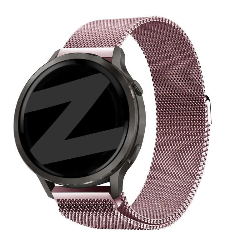 Bandz Garmin Forerunner 170 Milanese Loop Armband (Rosa)