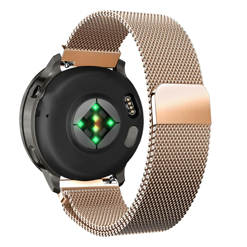 Bandz Garmin Forerunner 170 Milanese Loop Armband (Roségold)
