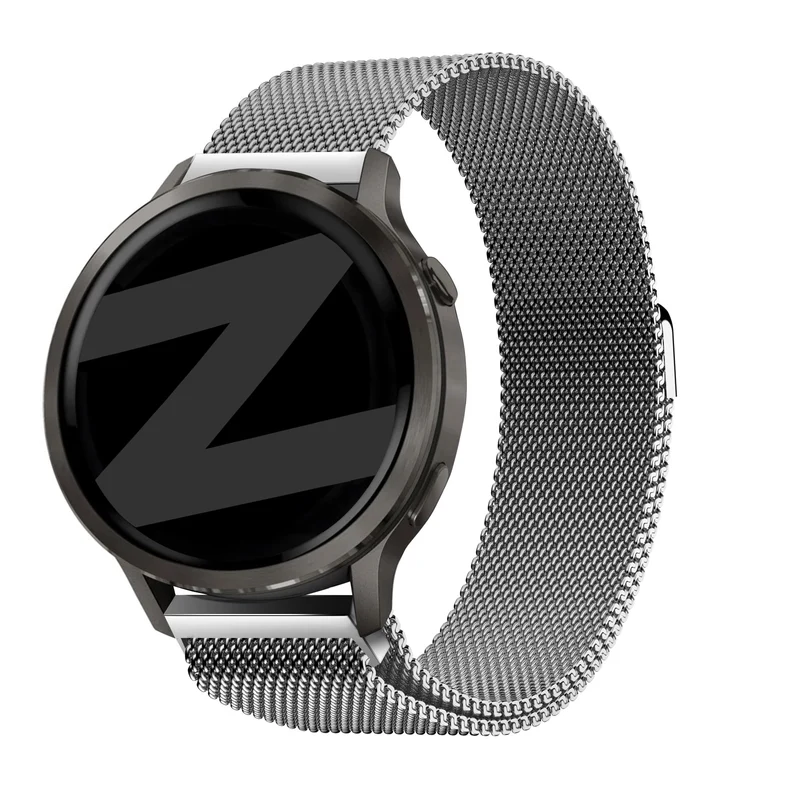 Bandz Garmin Forerunner 70 Milanese Loop Armband (Silber)