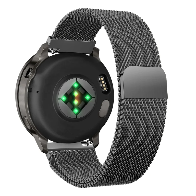 Bandz Garmin Forerunner 70 Milanese Loop Armband (Schwarz)