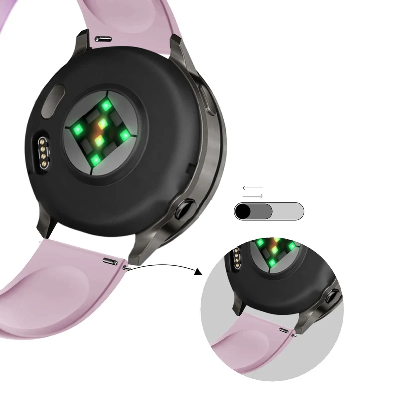 Bandz Garmin Forerunner 70 Sportarmband 'Deluxe' (Lavendel)