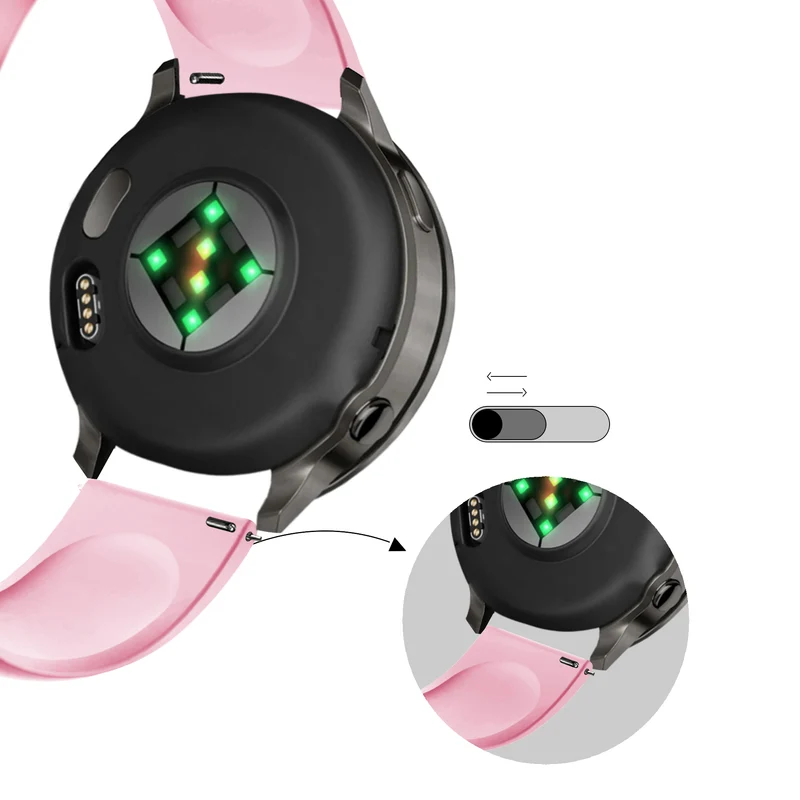 Bandz Garmin Forerunner 70 Sportarmband 'Deluxe' (Rosa)
