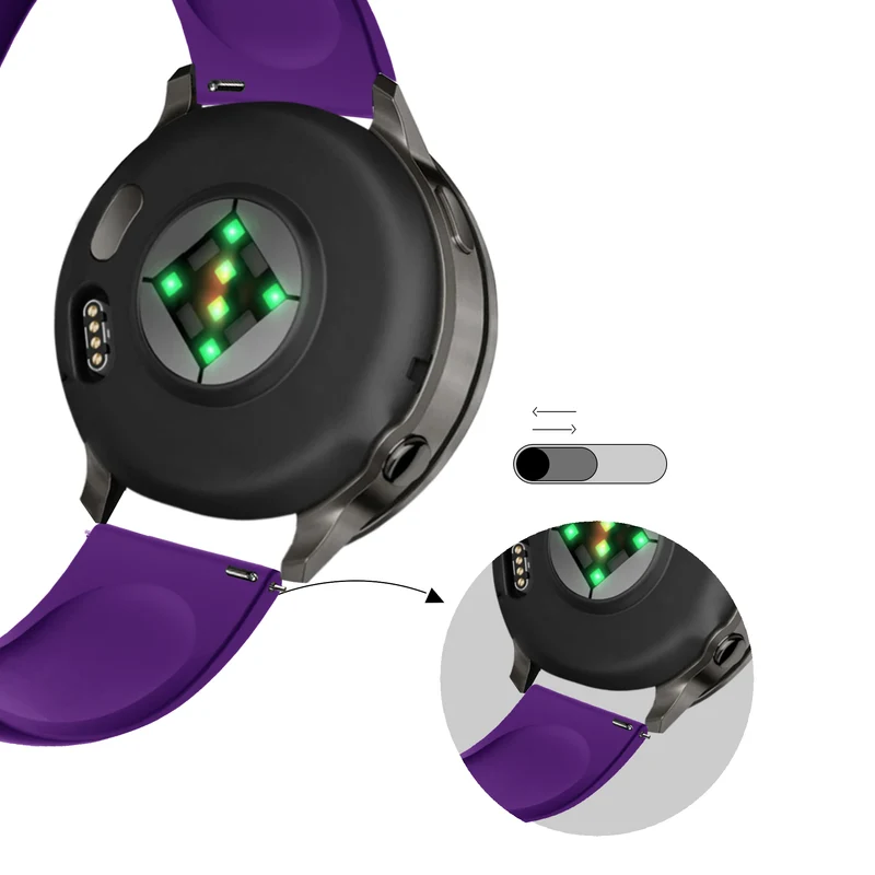 Bandz Garmin Forerunner 70 Sportarmband 'Deluxe' (Lila)