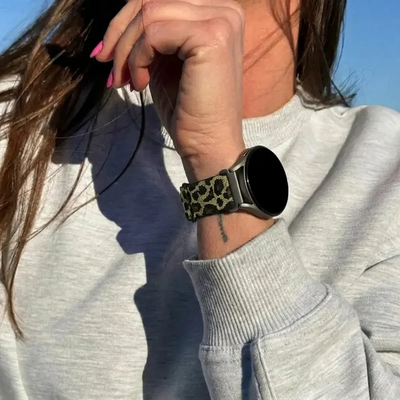 Bandz Amazfit GTR Mini Elastisches Nylonband ('Leopard')