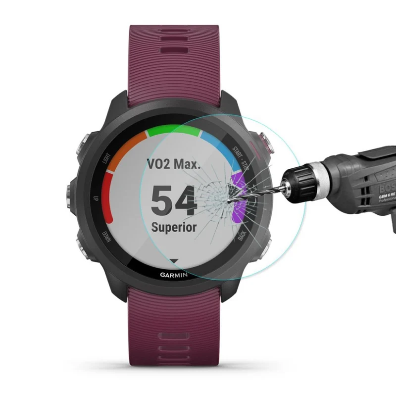 Garmin Forerunner 245 Gehärtetes Glas 9H Displayschutz