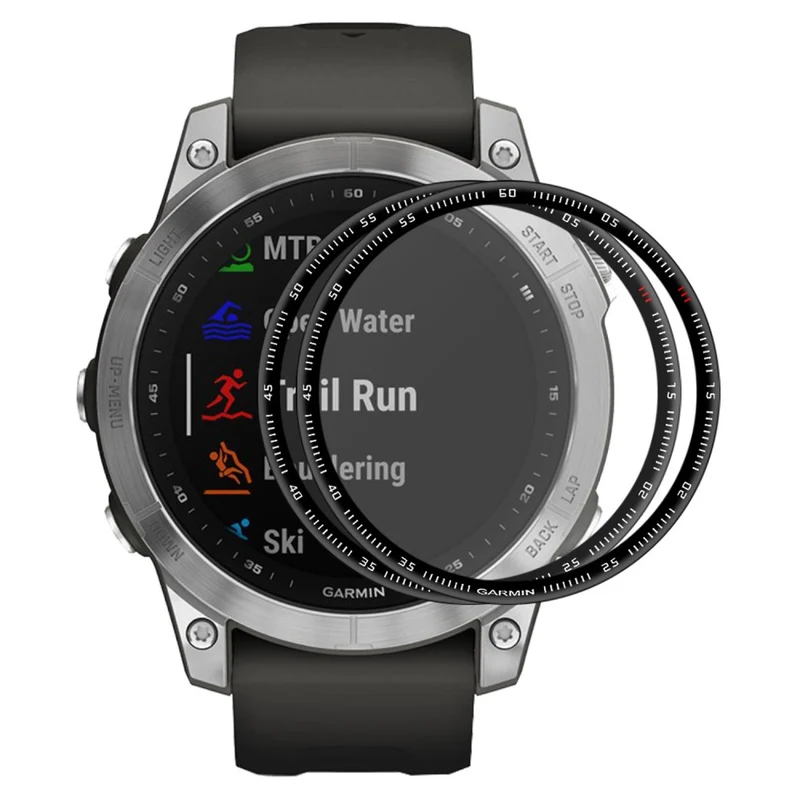 2stück Garmin Fenix 7S Plastik 3D Gekrümmt Displayschutz