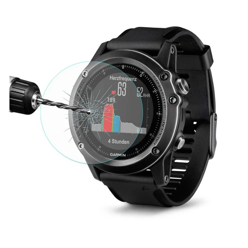 Garmin Fenix 3 Gehärtetes Glas Displayschutz