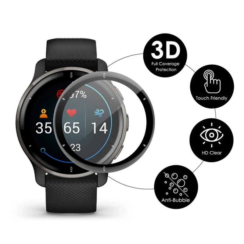 Garmin Venu 2 Plus Plastik Displayschutz