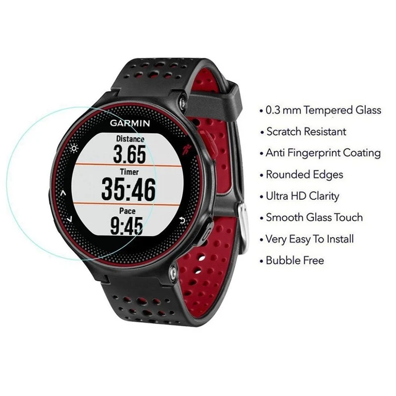 Garmin Forerunner 235 Gehärtetes Glas Displayschutz