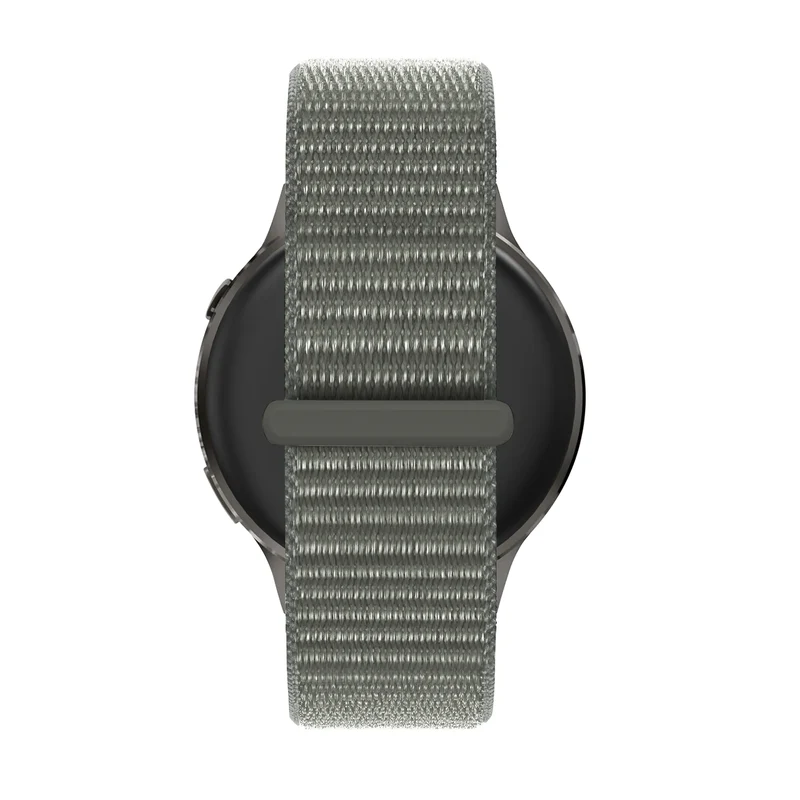 Bandz Garmin Forerunner 70 Nylon Loop Armband (Grau/Grün)