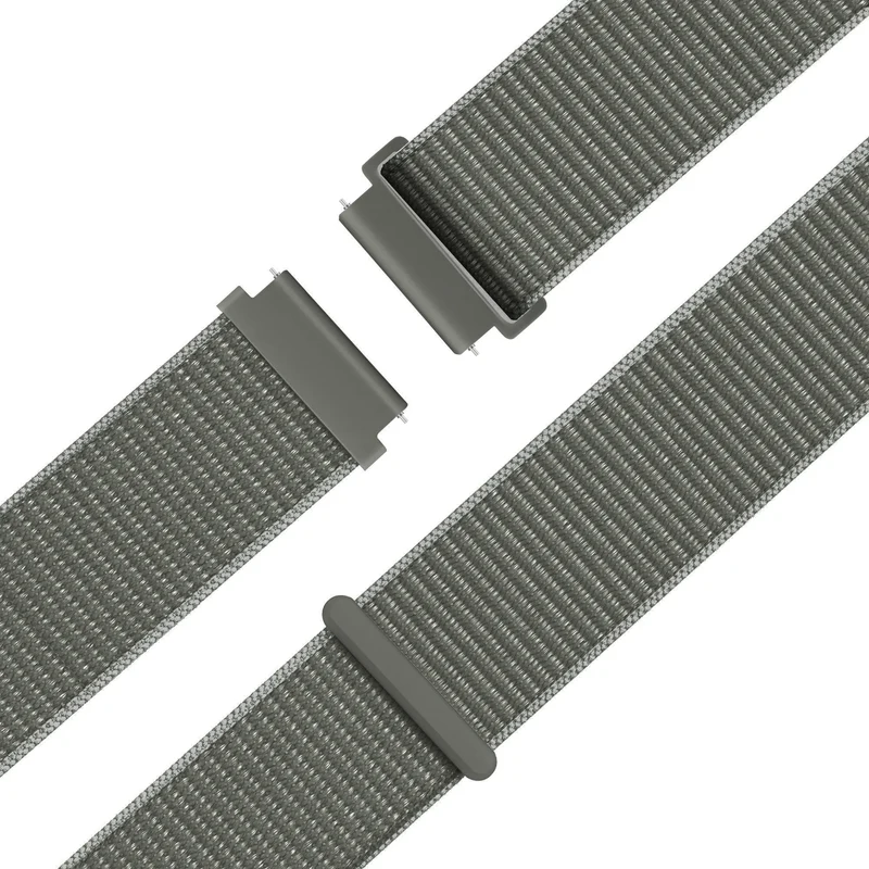 Bandz Garmin Forerunner 70 Nylon Loop Armband (Grau/Grün)