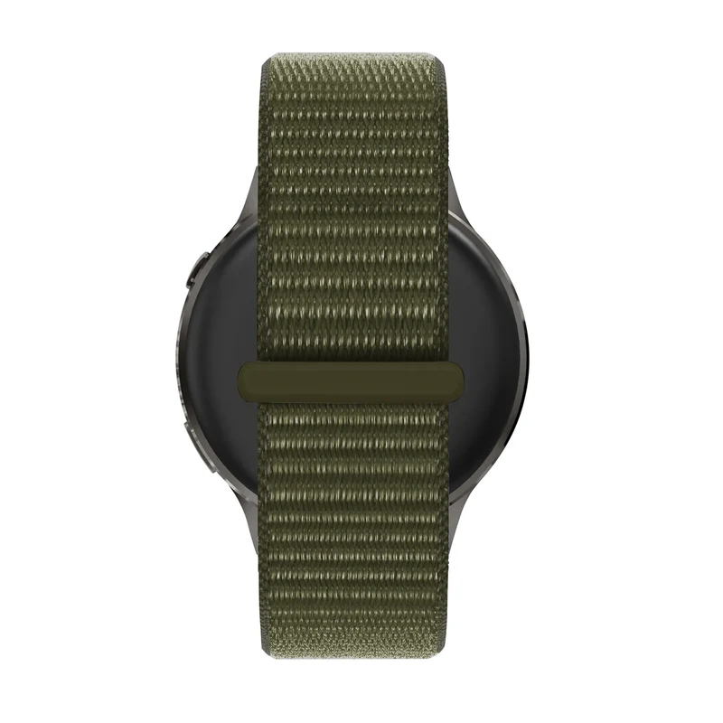 Bandz Garmin Forerunner 170 Nylon Loop Armband (Olivgrün)