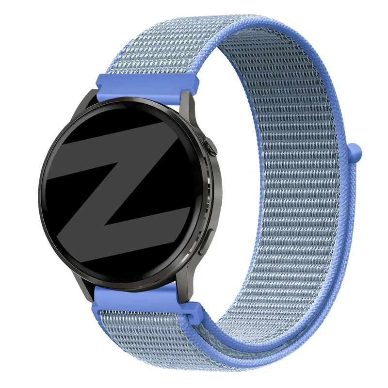Bandz Garmin Forerunner 170 Nylon Loop Armband (Hellblau)