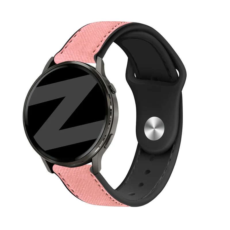 Bandz Garmin Forerunner 70 Lederarmband 'Hybrid' (Rosa)