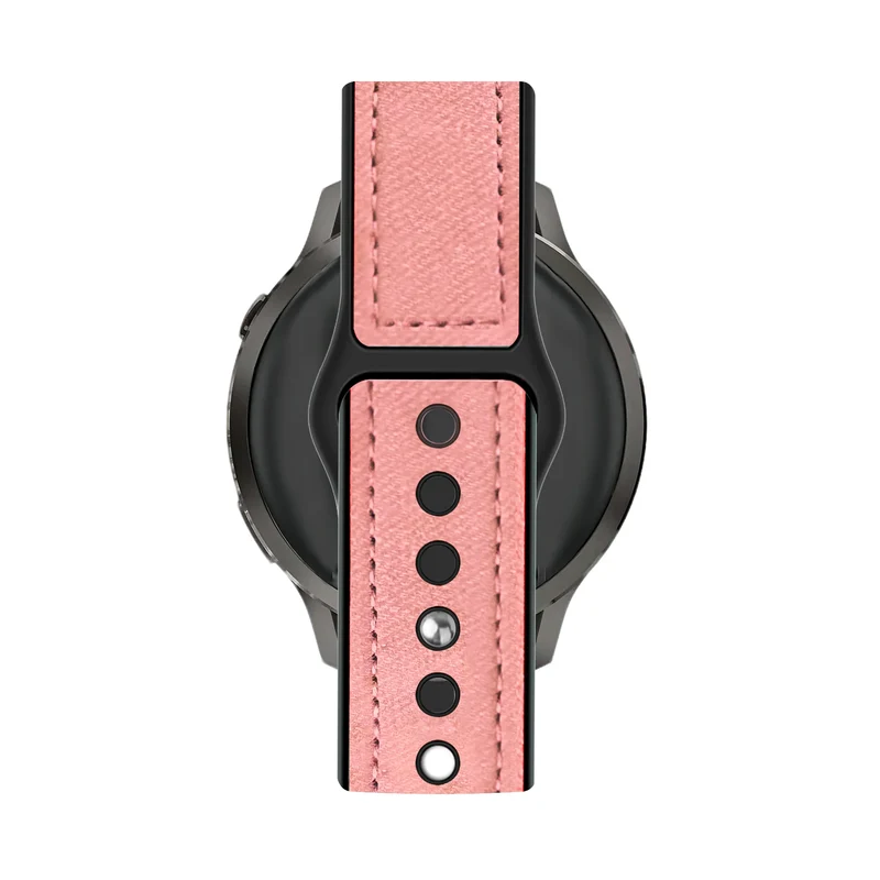 Bandz Garmin Forerunner 70 Lederarmband 'Hybrid' (Rosa)