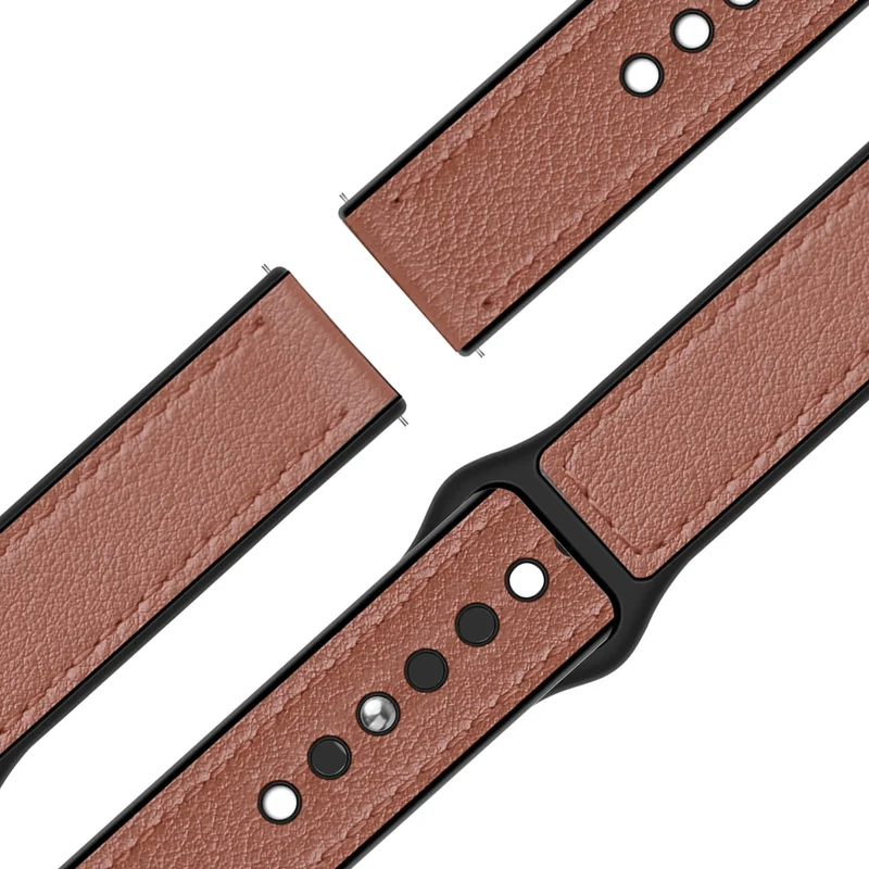 Bandz Garmin Forerunner 70 Lederarmband 'Hybrid' (Braun)