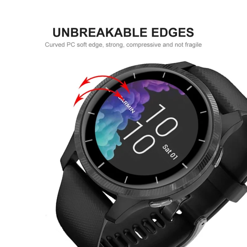Garmin Venu 2 / Garmin Vivoactive 4 Plastik 3D Gekrümmt Universell Displayschutz
