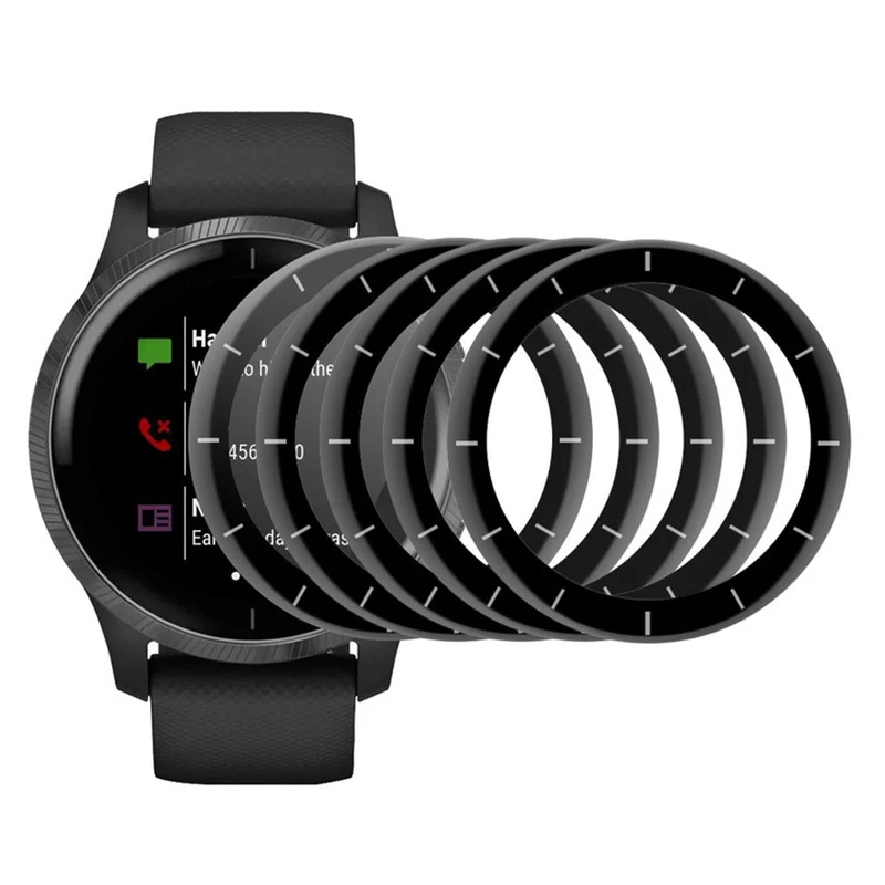5stück Garmin Venu 2 / Garmin Vivoactive 4 Plastik 3D Gekrümmt Universell Displayschutz