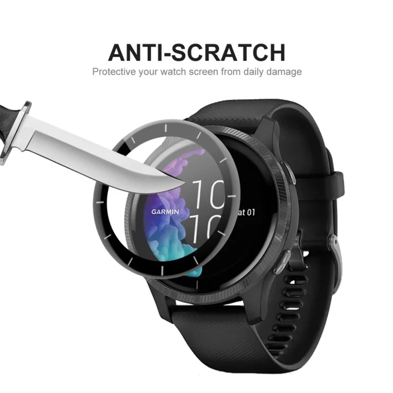 5stück Garmin Venu 2 / Garmin Vivoactive 4 Plastik 3D Gekrümmt Universell Displayschutz