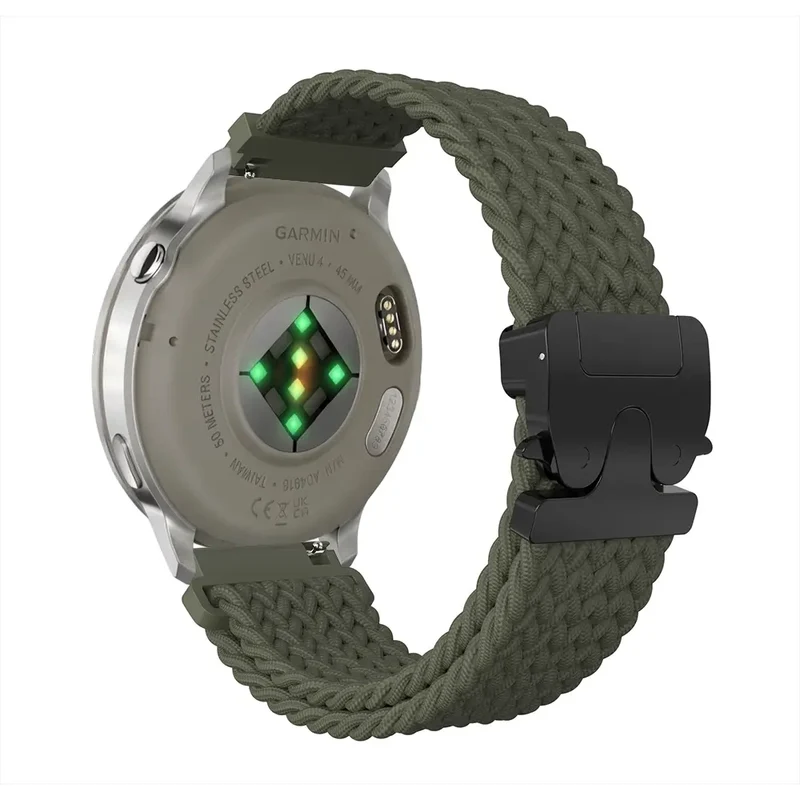 Garmin Forerunner 70 Geflochtenes Armband mit P-Schnalle (Grün)