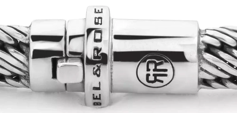 Armband aus 6mm dickem Silber - Rebel&Rose Modell: RR-BR032-S-L
